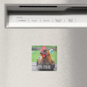 Ik hou van kippen... Zwart Koper Maran Roo Magnet (Insitu (Vaatwasser))