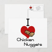 Ik hou van kippennuggets briefkaart (Voorkant / Achterkant)