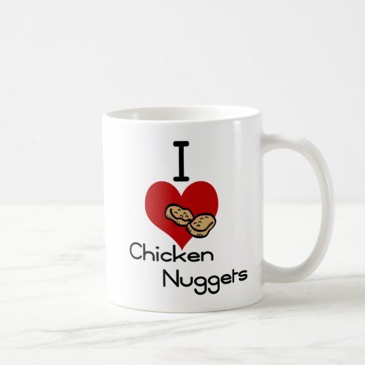 Ik hou van kippennuggets koffiemok (Rechts)