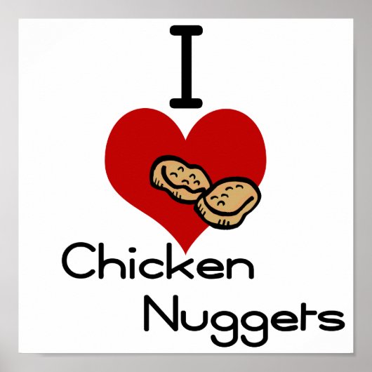 Ik hou van kippennuggets poster (Voorkant)
