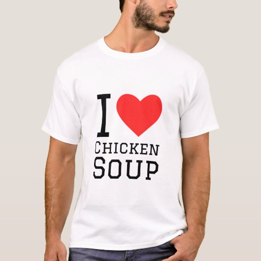 Ik hou van kippensoep t-shirt (Voorkant)