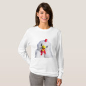 Ik hou van kippenvrouwenkoodie t-shirt (Voorkant volledig)