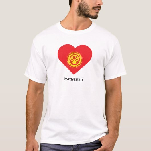 Ik hou van Kirgizië T-shirt (Voorkant)