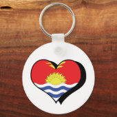 Ik hou van Kiribati Sleutelhanger (Voorkant)