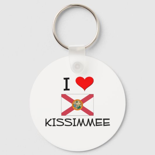 Ik hou van KISSIMMEE Florida Sleutelhanger (Voorkant)
