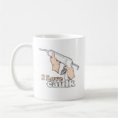 Ik hou van kit koffiemok (Links)
