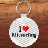 Ik hou van Kitesurfing Sleutelhanger (Voorkant)