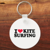 Ik hou van Kitesurfing Sleutelhanger (Voorkant)