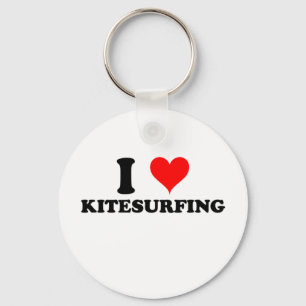 Ik hou van Kitesurfing Sleutelhanger