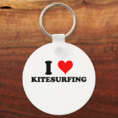 Ik hou van Kitesurfing Sleutelhanger (Voorkant)