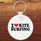Ik hou van Kitesurfing Sleutelhanger (Voorkant)