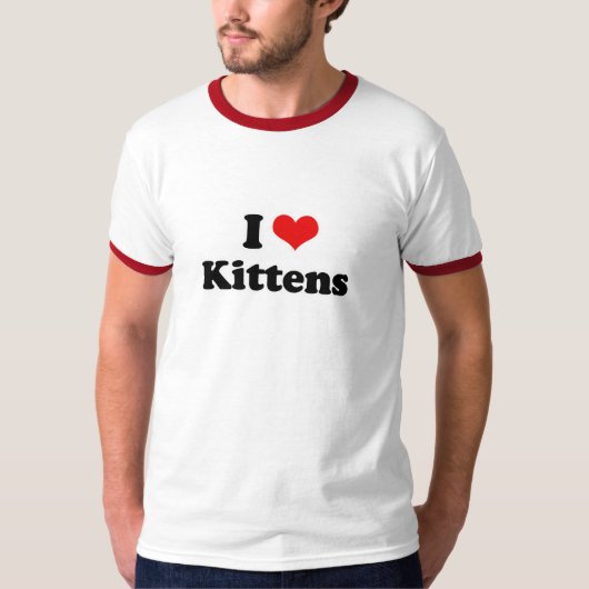 Ik hou van Kittens T-shirt (Voorkant)