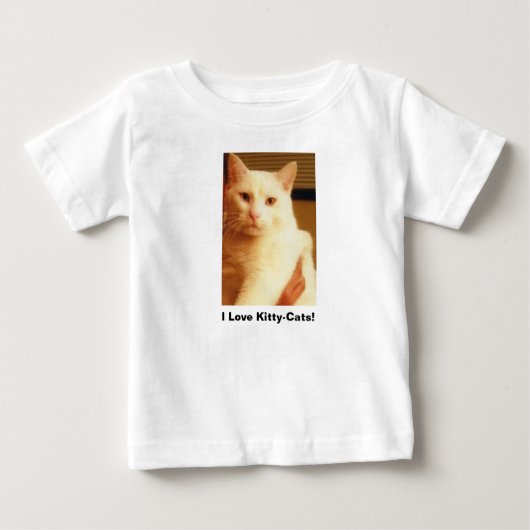 "Ik hou van Kitty-Cats" T-shirt (Voorkant)