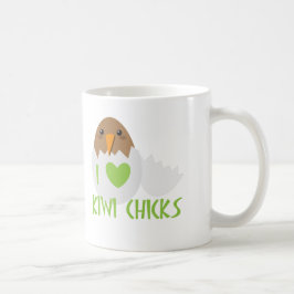 Ik hou van KIWI CHICKS met een kiwi-Nieuw-Zeelands Koffiemok