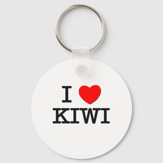 Ik hou van KIWI (eten) Sleutelhanger (Voorkant)