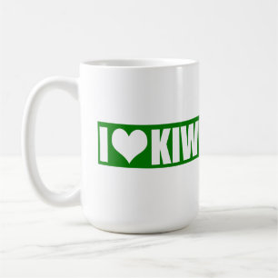 Ik hou van kiwi koffiemok