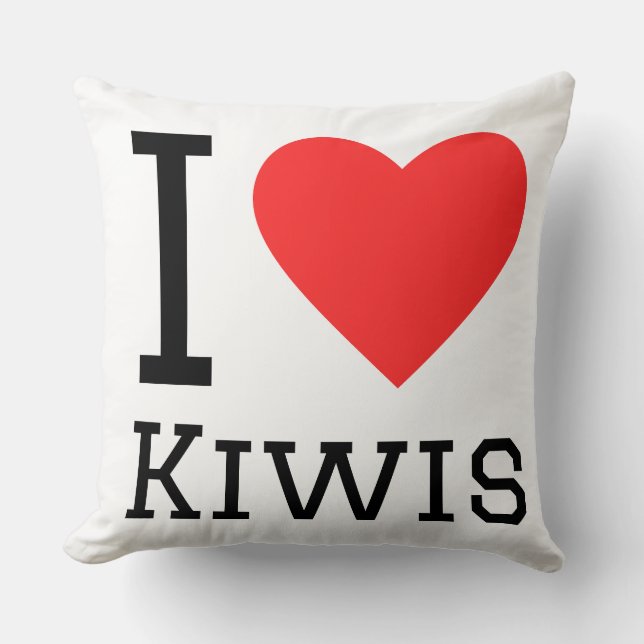 Ik hou van kiwi's kussen (Voorkant)