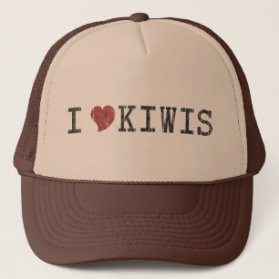 Ik Hou Van Kiwis Vintage Retro Hoed Trucker Pet