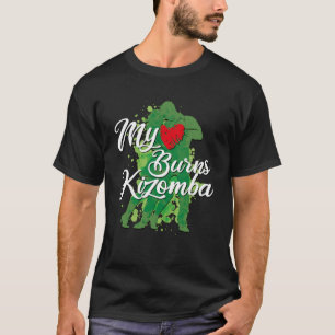 Ik hou van Kizomba Latijns-Amerika Bachata dansles T-shirt