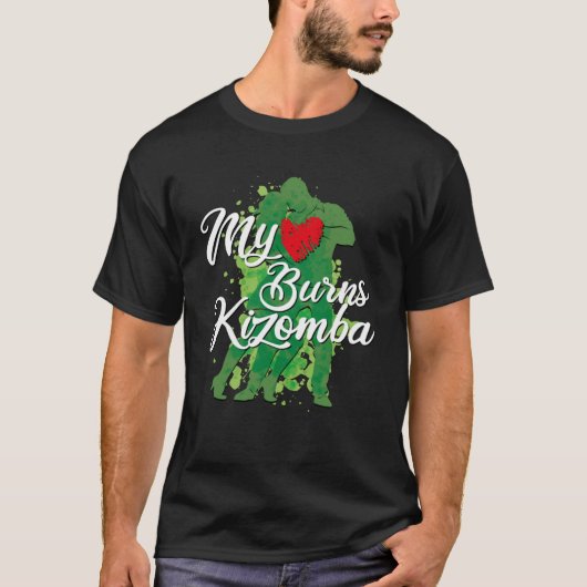 Ik hou van Kizomba Latijns-Amerika Bachata dansles T-shirt (Voorkant)