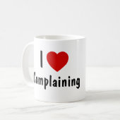 Ik hou van klagen koffiemok (Voorkant links)