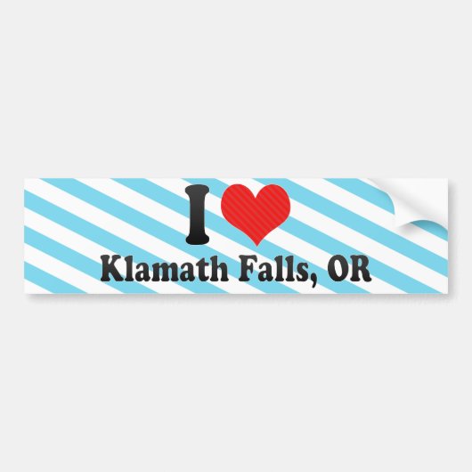Ik hou van Klamath-Herfsten, OF Bumpersticker (Voorkant)