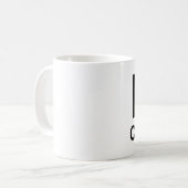 Ik hou van klarinetten koffiemok (Voorkant links)