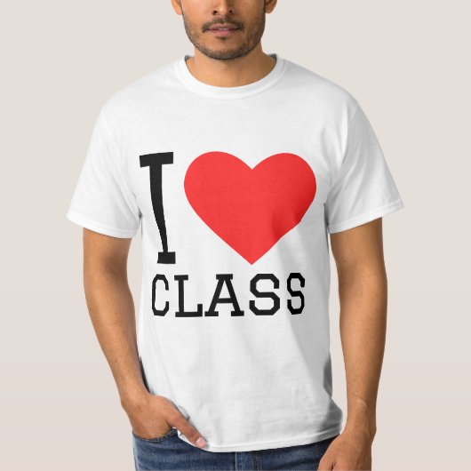 Ik hou van klasse t-shirt (Voorkant)