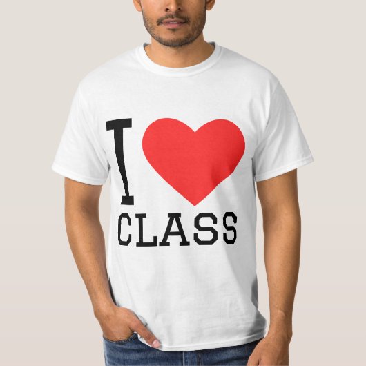 Ik hou van klasse t-shirt (Voorkant)