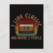 ik hou van klassiek en misschien 3 mensen briefkaart (Voorkant)