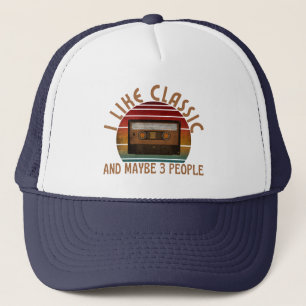 ik hou van klassiek en misschien 3 mensen trucker pet