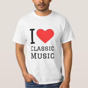 Ik hou van klassieke muziek t-shirt