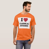 Ik hou van klassieke studies t-shirt (Voorkant volledig)
