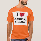 Ik hou van klassieke studies t-shirt (Voorkant)