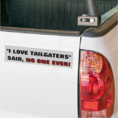 "Ik hou van kleermakers" - ZEI NIEMAND Bumpersticker (Op Truck)