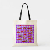 Ik hou van kleine rode vrachtwagens tote bag (Achterkant)