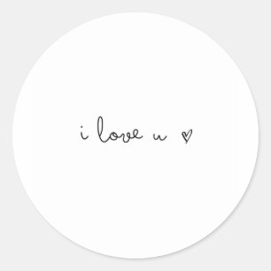 ik hou van kleine sticker