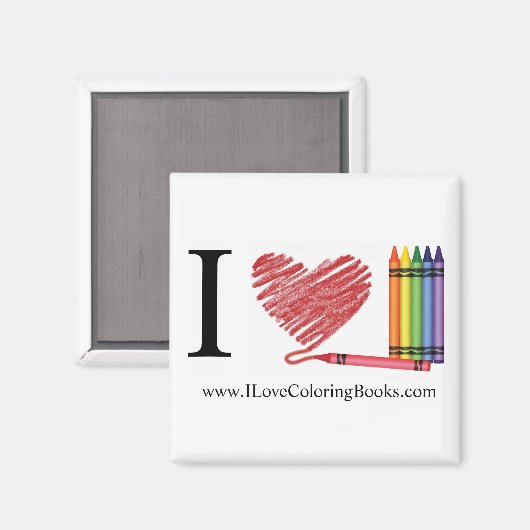 Ik hou van kleurmagneet magneet (Voorkant / Achterkant)