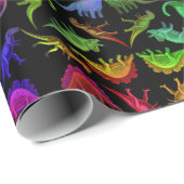 Ik hou van kleurrijk dinosauriërs die papier pakke (Rol Hoek)