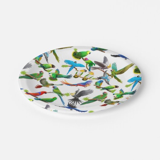 Ik hou van kleurrijk papier Borden Papieren Bordje (Gekanteld)