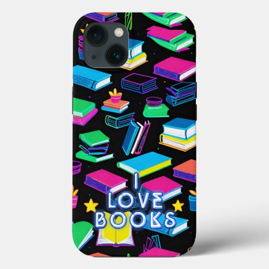 Ik hou van kleurrijke boeken Case-Mate iPhone case (Achterkant)