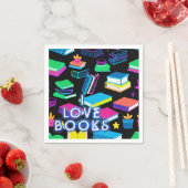 Ik hou van kleurrijke boeken servet (Insitu)