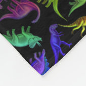 Ik hou van kleurrijke dinosauriërs... rugzak fleece deken (Hoek)