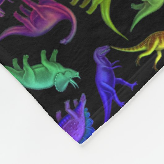 Ik hou van kleurrijke dinosauriërs... rugzak fleece deken (Hoek)