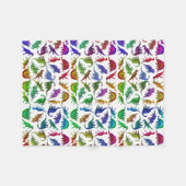 Ik hou van kleurrijke dinosauriërs... rugzak fleece deken (Voorkant (Horizontaal))