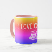 Ik hou van kleurrijke koffie