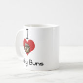 Ik hou van kleverige vlekken koffiemok (Voorkant links)