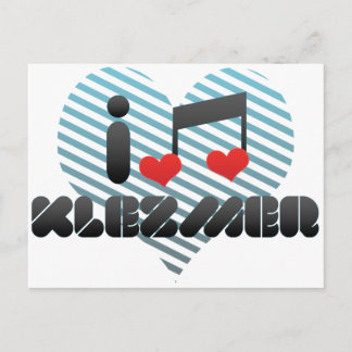 Ik hou van Klezmer Briefkaart