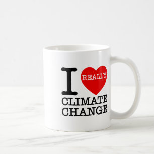 Ik hou van klimaatverandering hartverwarmend, grap koffiemok