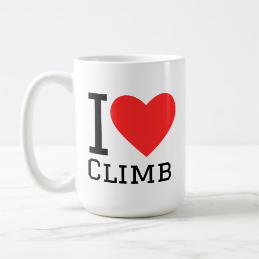 Ik hou van klimmen koffiemok (Links)